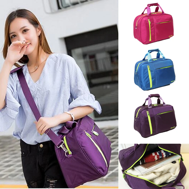 New Nylon Women Gym Fitness Sports Bag Shoulder Crossbody Bag Multi-use Traveling Storage Handbag For Men Fitness Sports Bag