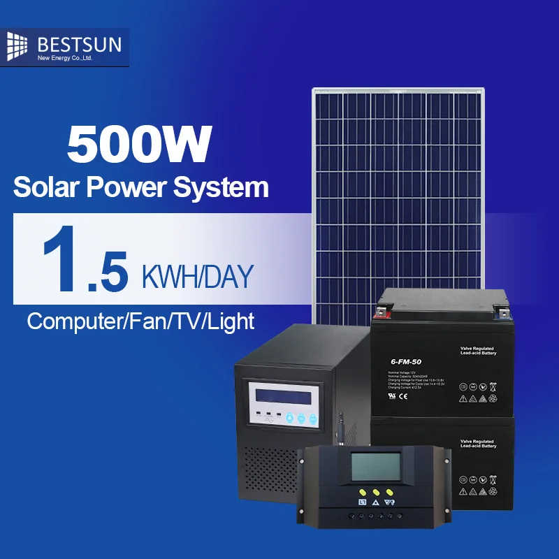 Buy 500W solar panel power system for home panneau