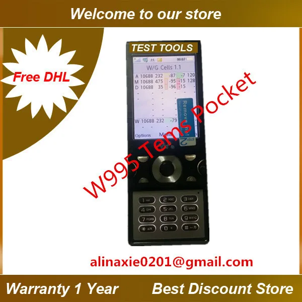 Бесплатная доставка DHL/ EMS + один год гарантии T ems SE W995 t карман для телефона WCDMA / GSM
