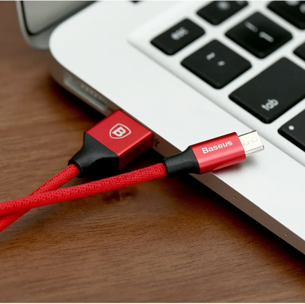 Baseus المصغّر usb كابل 2A سريع مزامنة بيانات كابل شحن سامسونج هواوي xiaomi الهاتف المحمول سلك Microusb شاحن للهاتف المحمول Baseus المصغّر usb كابل 2A سريع مزامنة بيانات كابل شحن سامسونج هواوي xiaomi الهاتف المحمول سلك Microusb شاحن للهاتف المحمول