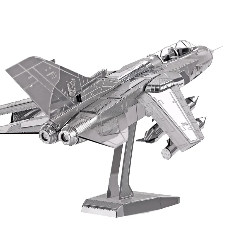 Piececool 3D металлическая головоломка Tornado Fighter Jets Battleplane модельные наборы DIY сборка
