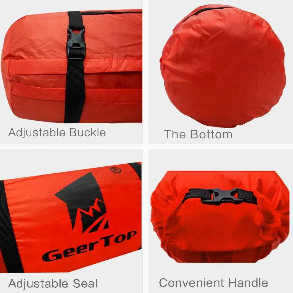 Geertop UltraLéger Imperméable 20D réglable Tente Sac compression sac polochon...