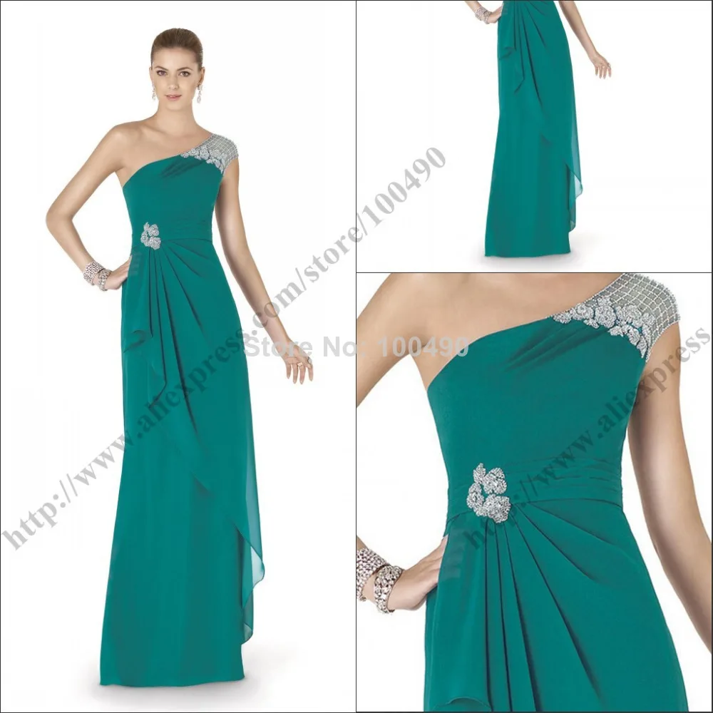 teal green color dress