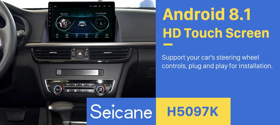 Sale Seicane 10.1 Inch Android 8.1 Car radio GPS Navigation for Kia K5 2016 support Backup Camera Steering Wheel Control Mirror Link 0