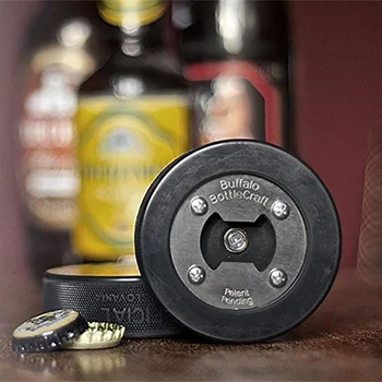 

Portable Round Blank Shaper Wood Hockey Puck Bottle Opener Gadgets Multifunctional Beer Bottle Opener Accessories