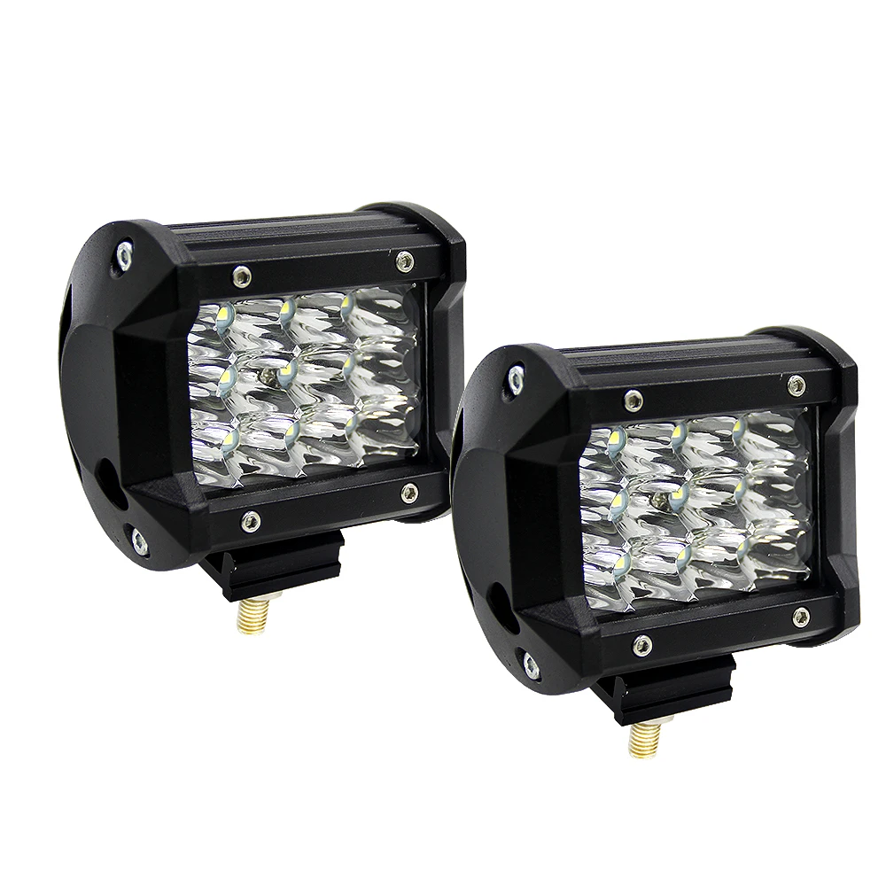 

SUNYDEAL 4 inch 36w 5500LM Three rows LED Work Light Bar Headlights Offroad Combo Beam Driving Light Lamp for Truck SUV ATV 4WD