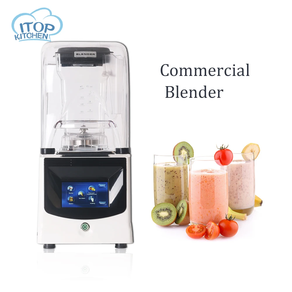 

Smoothie Blender Commercial Touchpad Blender Low Noise Fruits Vegetables Juicer High Speed Food Mixer Smoothie Machine For Bar