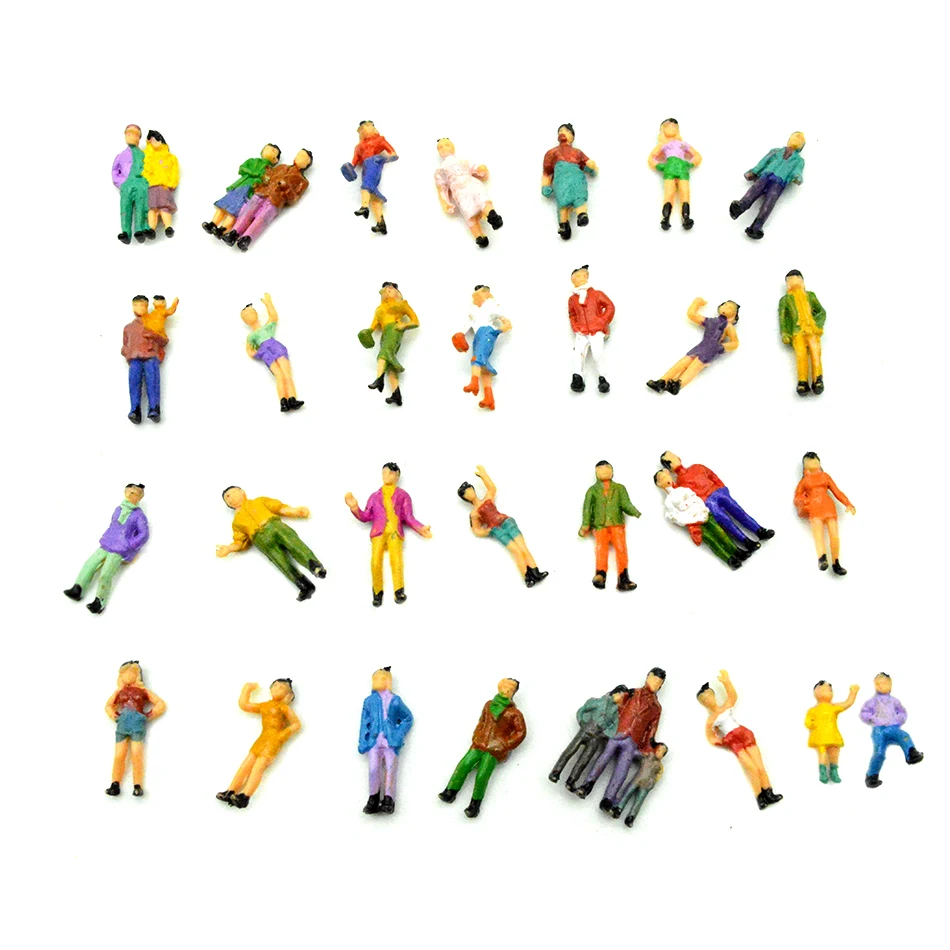 miniature figures for train sets