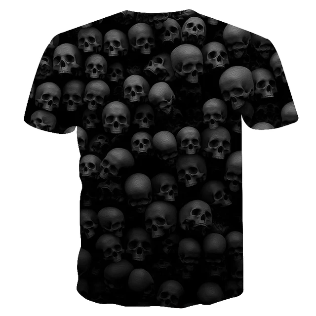 BIANYILONG 2018Skull 3D t shirt Men Women tshirt Funny T-shirt Summer Tees Short Sleeve Tops Groot Camiseta Streetwear Drop Ship 1