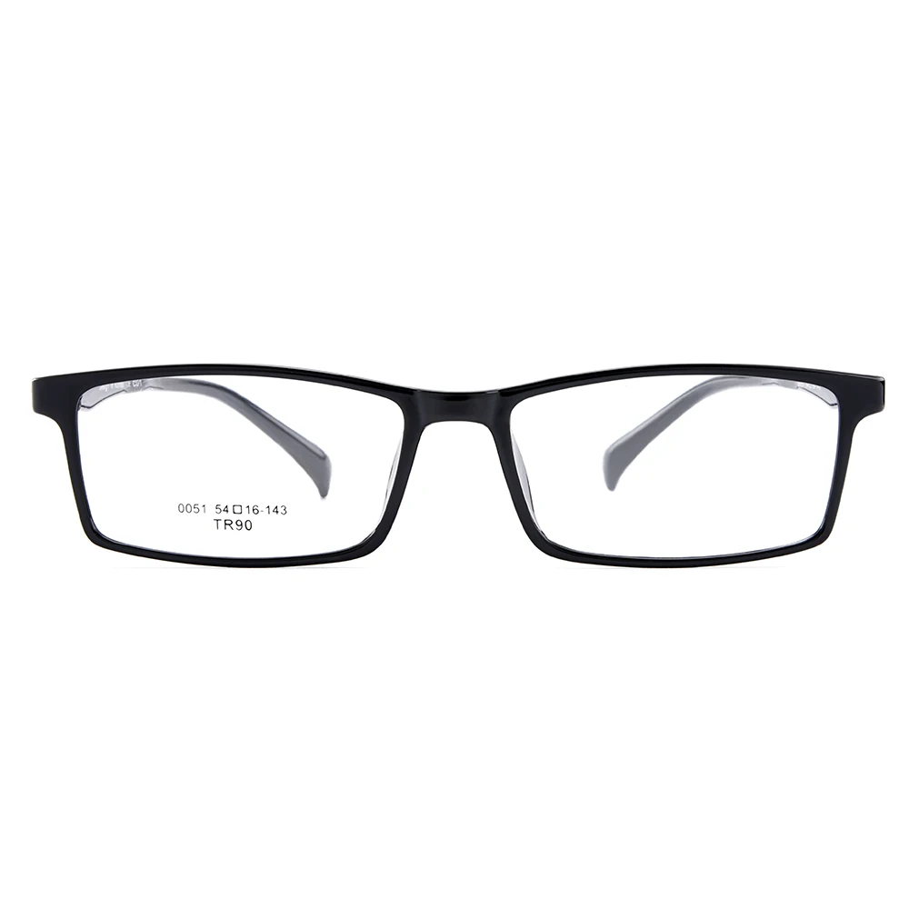 

BAONONG New Arrival Simple Design Black Ultralight TR90 Optical Eyeglasses Full Rim Frames For Men's Prescription Glasses W0051