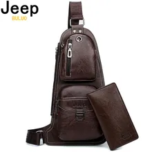 JEEP BULUO, Брендовые мужские сумки через плечо, новинка, хит, сумка через плечо, известный бренд, мужские кожаные сумки на ремне, модные, повседневные