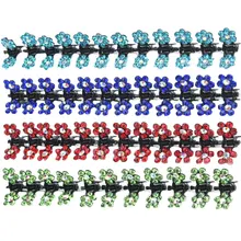 Зажим для волос кристалл цветок мини коготь зажим новая заколка аксессуары для волос приспособления для кос 12 шт для женщин и девочек
