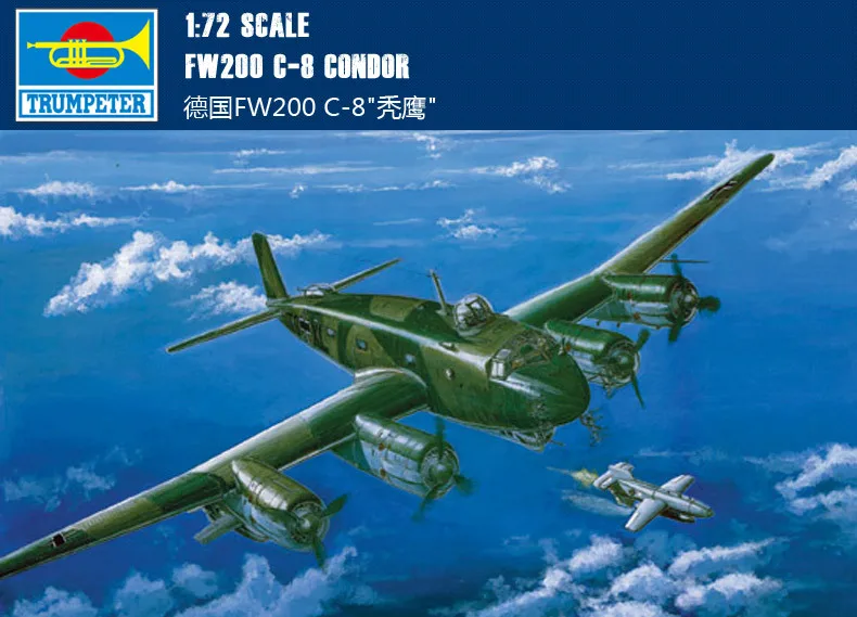 Trumpet 01639 1:72 German FW200C-8 