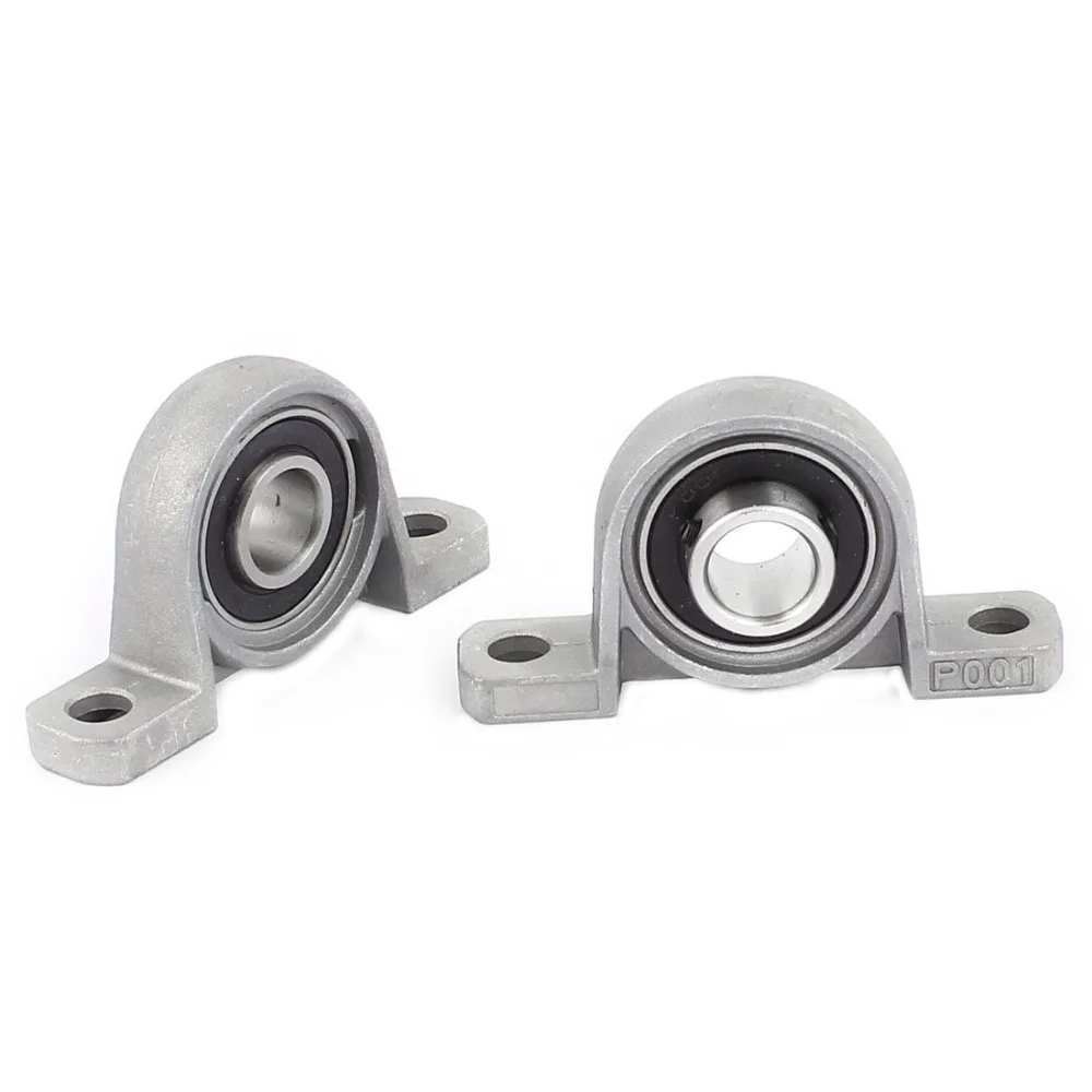 2Pcs Zinc Alloy 12mm Bore Diameter Ball Bearing Pillow Block