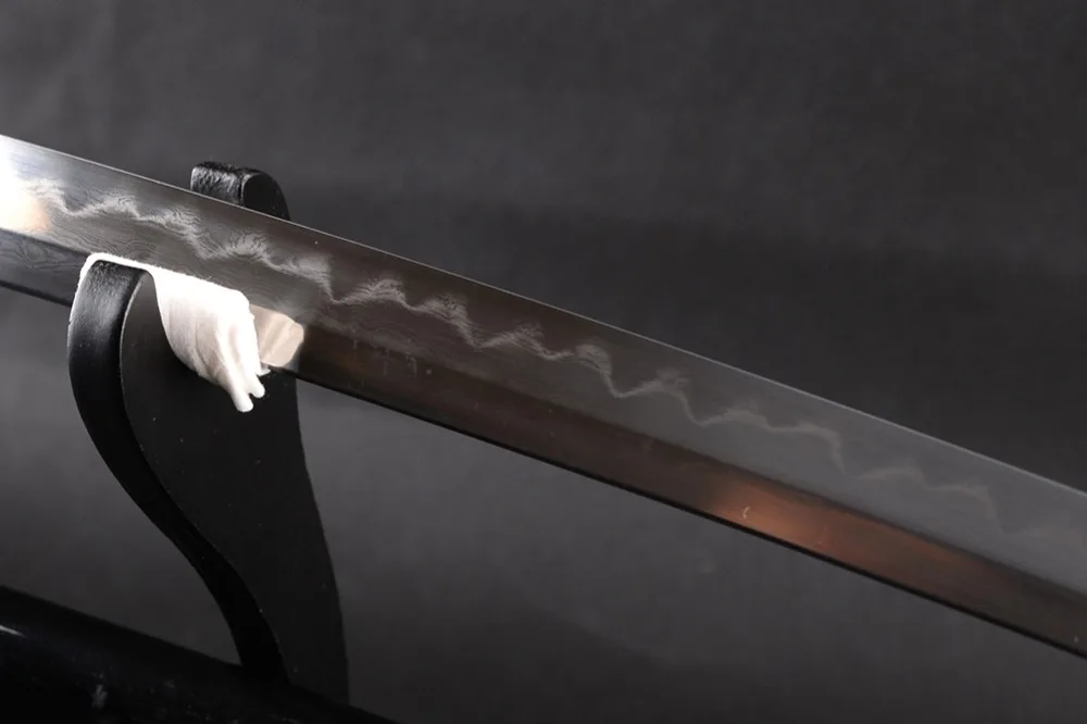 Online Sehr Sharp Japanischen Samurai Schwert Katana Gefaltet Stahl Lehm Ausgeglichenem Full Tang Espadas Vintage Dekoration Samurai Cosplay Messer