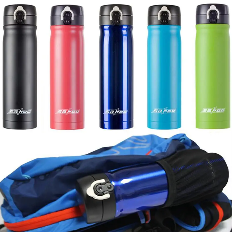 

Sports Bike Bicycle Cycling Water Bottle Cup Stainless Steel Vacuum Flask EA 450ML