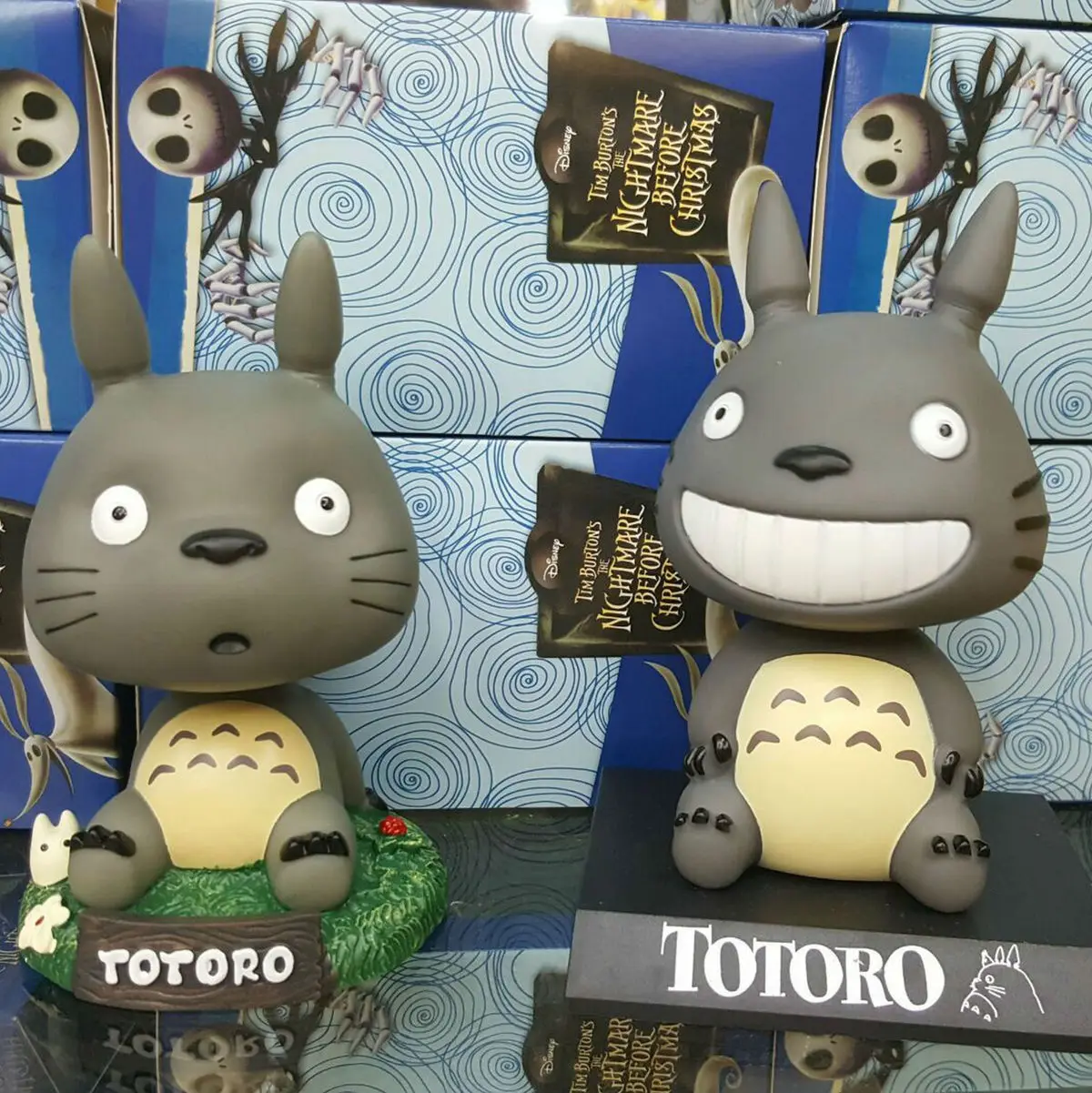 Lucu Totoro Action Figure DIY Animasi Bobblehead Doll Anak Mainan Lucu Totoro Action Figure DIY Animasi Bobblehead Doll Anak Mainan