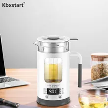 Kbxstart 600 мл портативный многофункциональный чайник для поддержания здоровья чайник с фильтром сетка стеклянный вареный чайник для путешествий 220 В