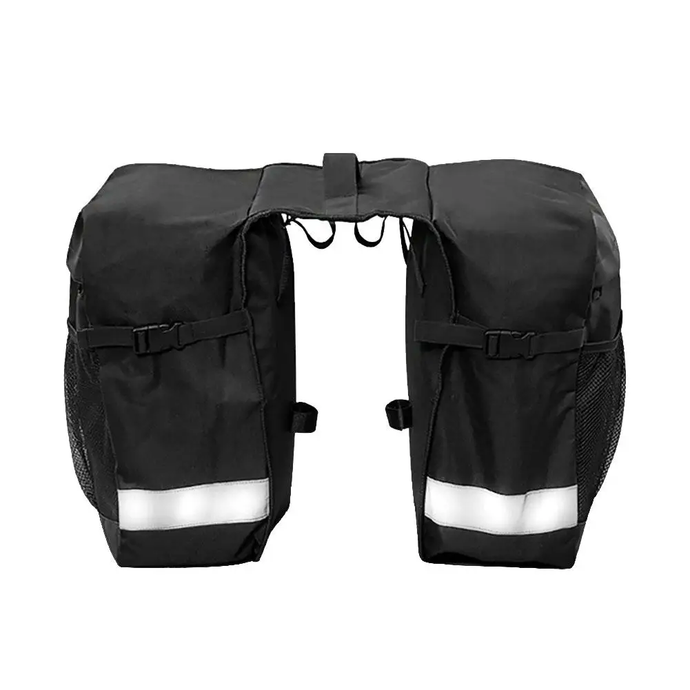 Bicycle Bag Reflective Materials New Shelf Bag Black Long-Distance Cycling Bag Bicycle Side Bag Mountain Bike Bicycle Road Bike