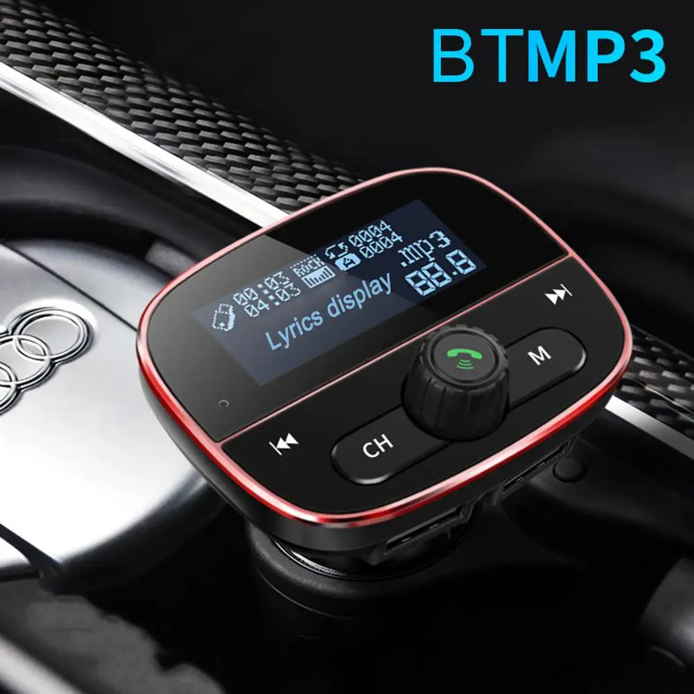 Bluetooth Автомобильный MP3 плеер fm передатчик аудио адаптер приемник беспроводной Hands