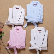 Новая мужская Ночная рубашка в комплекте с купальным халатом Хлопковое платье повседневная одежда для сна Мужчины Отдых Одежда Мужская Ночная рубашка мужской халат кимоно Халат вафельный