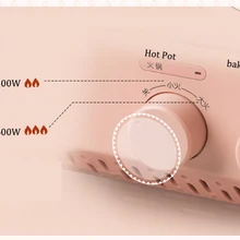 Электрический чайник барбекю не палочка жаркое shabu-электрический барбекю гриль праздник в доме и под открытым небом 5 передач контроль температуры