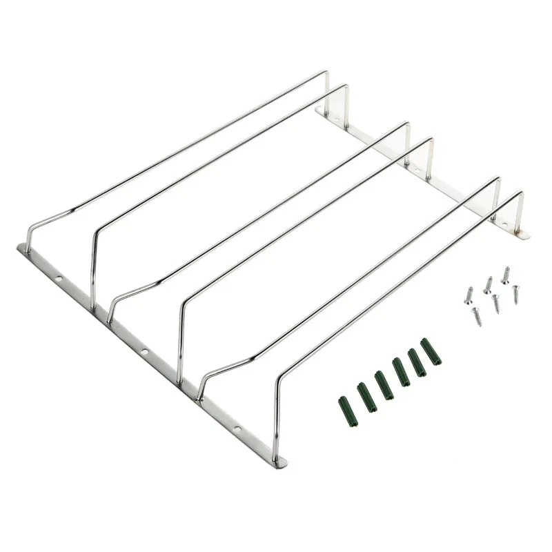 Нержавеющая сталь винный шкаф держатель 1/2/3 ряда вина Стекло ...