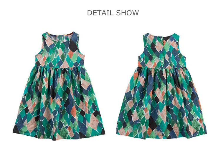 3-12 y fashion dress for girls summer 2019 girl dresses sleeveless sundress teenager 10 12 years old kids clothes On Sales (9)