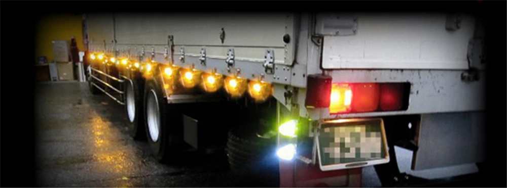 20 шт. грузовик боковой фонарь 12 В в/В 24 светодио дный LED красный цвет: желтый, белый синий зеленый водостойкий для трейлер лодка темно Предупреждение