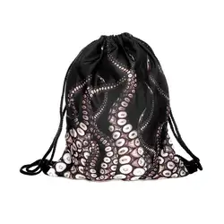 Популярные щупальца карман модные сумки букет карман прекрасная ткань сумка животных сумки (Цвет: Черный)