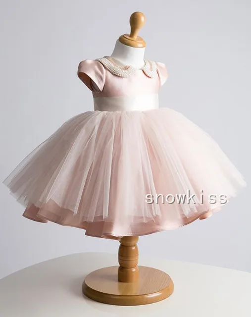 dusty rose baby dress