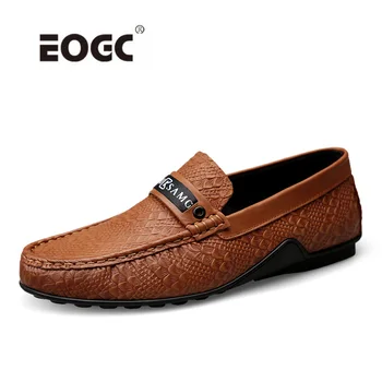 

Natural Leather Shoes Men Spring Autumn New Style Breathable Men Casual Shoes Soft Light Driving Flats Shoes Loafers