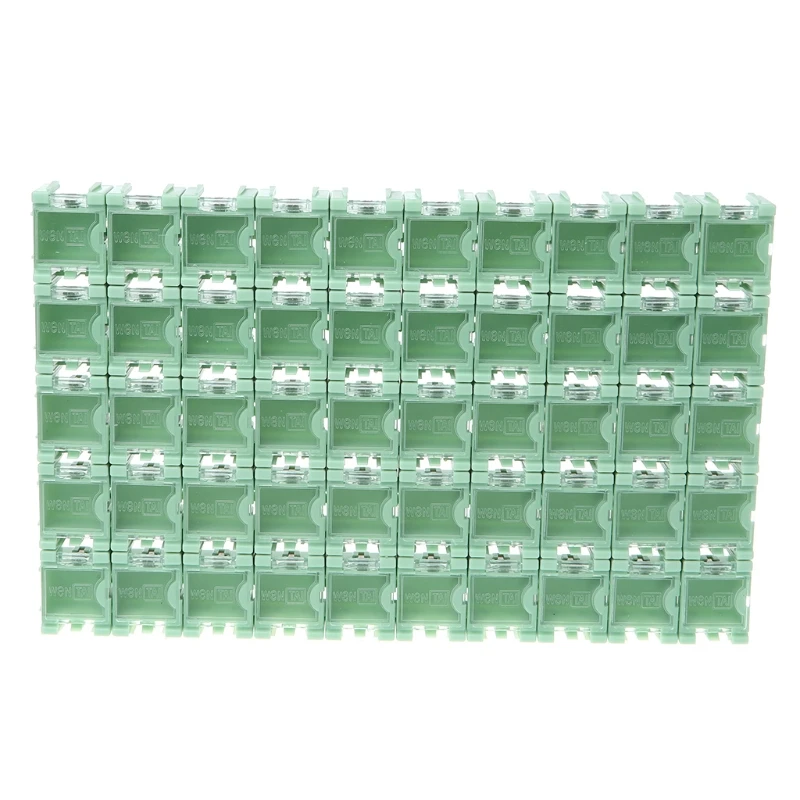 

50 Pcs/Set SMD SMT Electronic Component Container Mini Storage Boxes kit