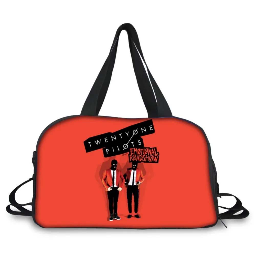 

Customized Unisex Travel Bag Twenty One Pilots Handbag Beach Shoulder Bag Crossbody Large Capacity Couples Duffel Package