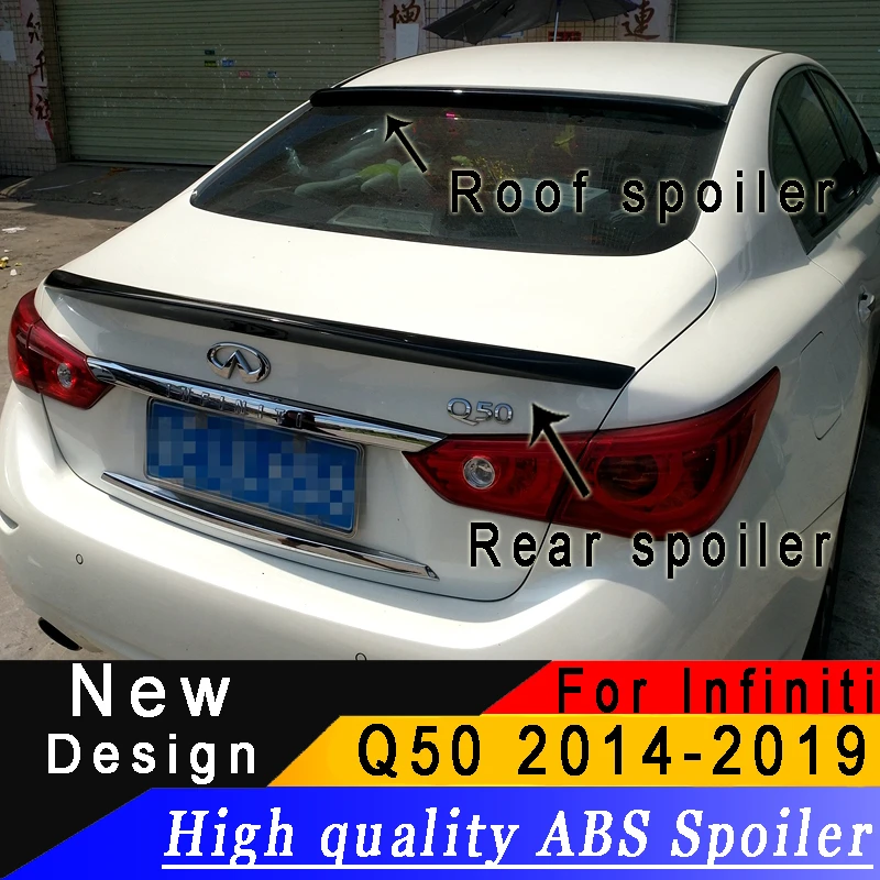 Для Infiniti Q50 высокое качество материала ABS спойлер Q50L Q50S заднее крыло черный или