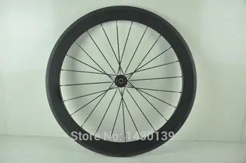 

1pcs New 700C 60mm clincher rim Road Track Fixed Gear bike 3K UD 12K full carbon bicycle wheelset 20.5/23/25mm width Free ship