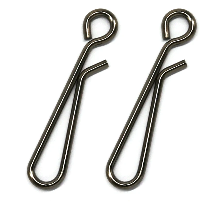 

20pcs Stainless Steel Fishing Snap Hanging Snaps Quick Clip Sanp Hook Line Connetor Bass Carp Fishing Tackle