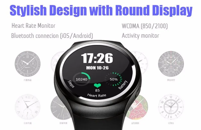 Finow K9 X3 3g умные часы Android4.4 WiFi SIM карта сердечного ритма SmartWatch телефон для iOS и Android монитор сердечного ритма PK KW18 I2
