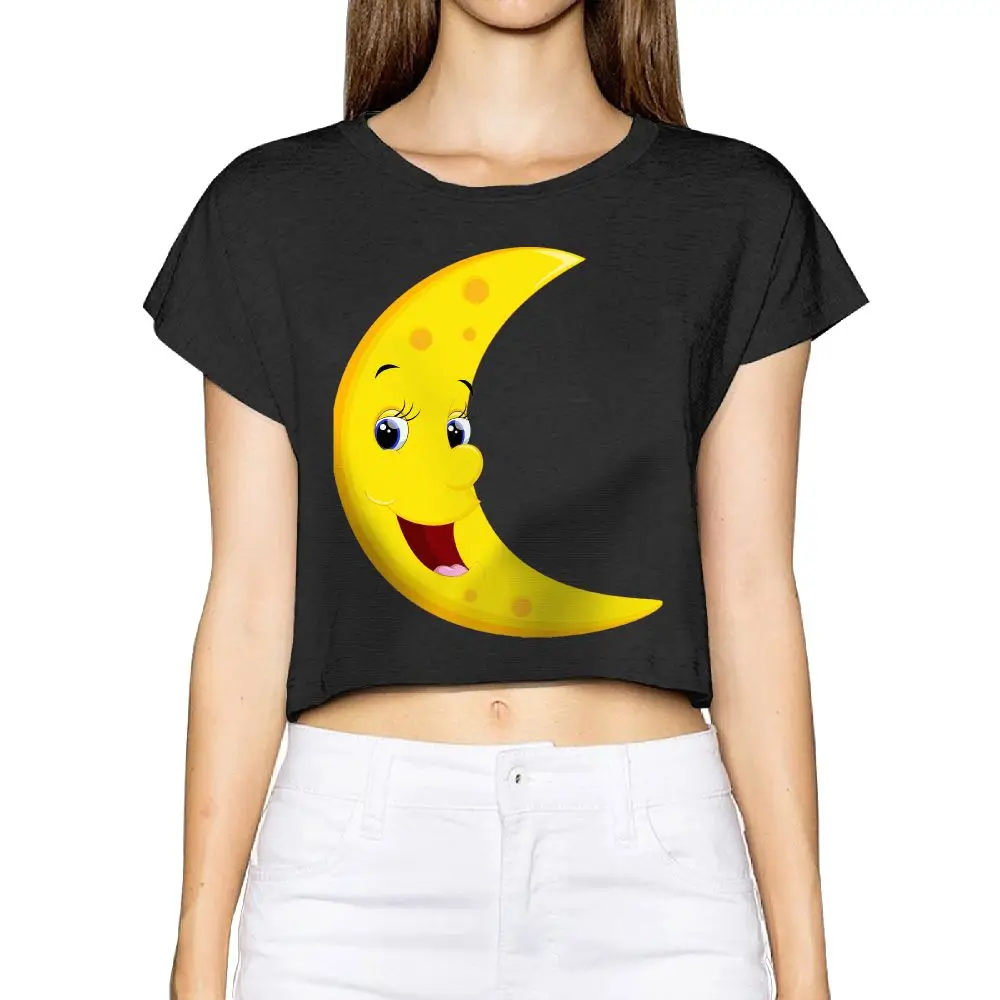 SAMCUSTOM Camisetas настоящий короткий 3D принт луна и звезды Летняя модная уличная