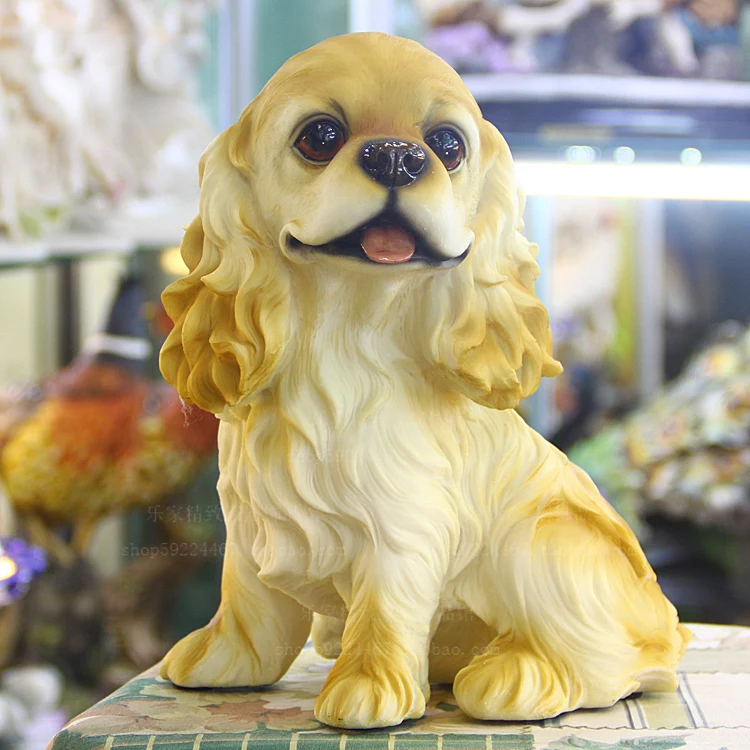 

Animal figurines Hand engraving Artwork The dog Home Furnishing ornaments creative living room TV cabinet garden crafts lucky