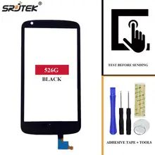 Получить скидку Srjtek для htc Desire 526 г 526 Сенсорный экран планшета Сенсор спереди Стекло Панель Замена для Desire 526 г черный/ белый