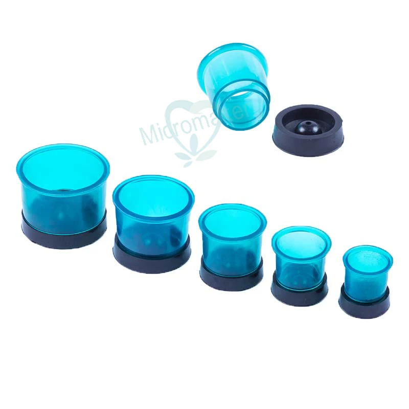 

20 Set Dental Lab Round Casting Flasks Rings Round Formers Base Wax Rubber