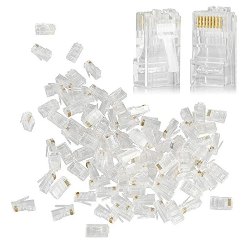 Cat6 Cat5 RJ45 Crimper Set Network Cable Crimping Pliers Tool Kit With 10 PCS RJ45 8P8C Network Cable Connector