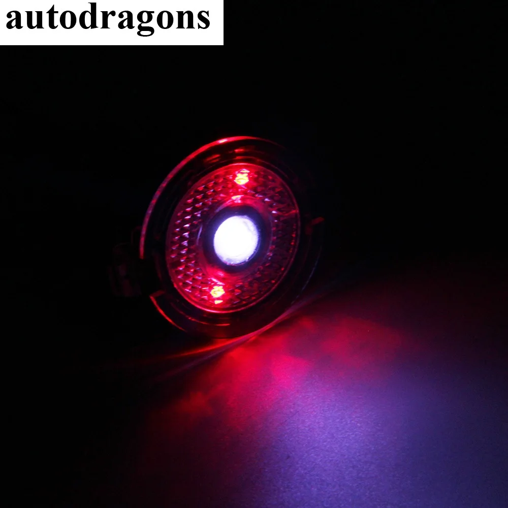 Autodragons 2 шт. автомобильная сторона два зеркала лужа логотип светодиодный свет для