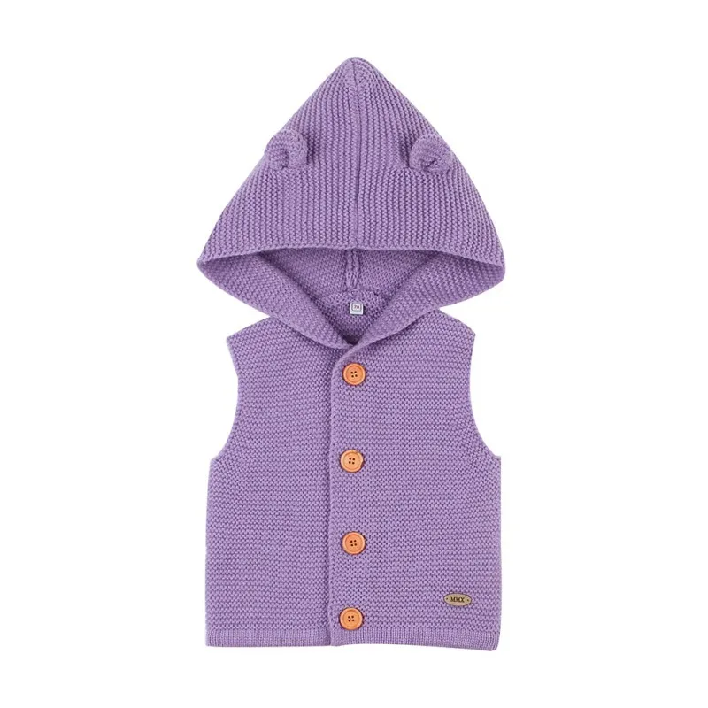 knitted Clothes sleeveless Clothing Baby Vest Clothes Autumn Winter Newborn Baby Boys Girls Sweater - Цвет: G