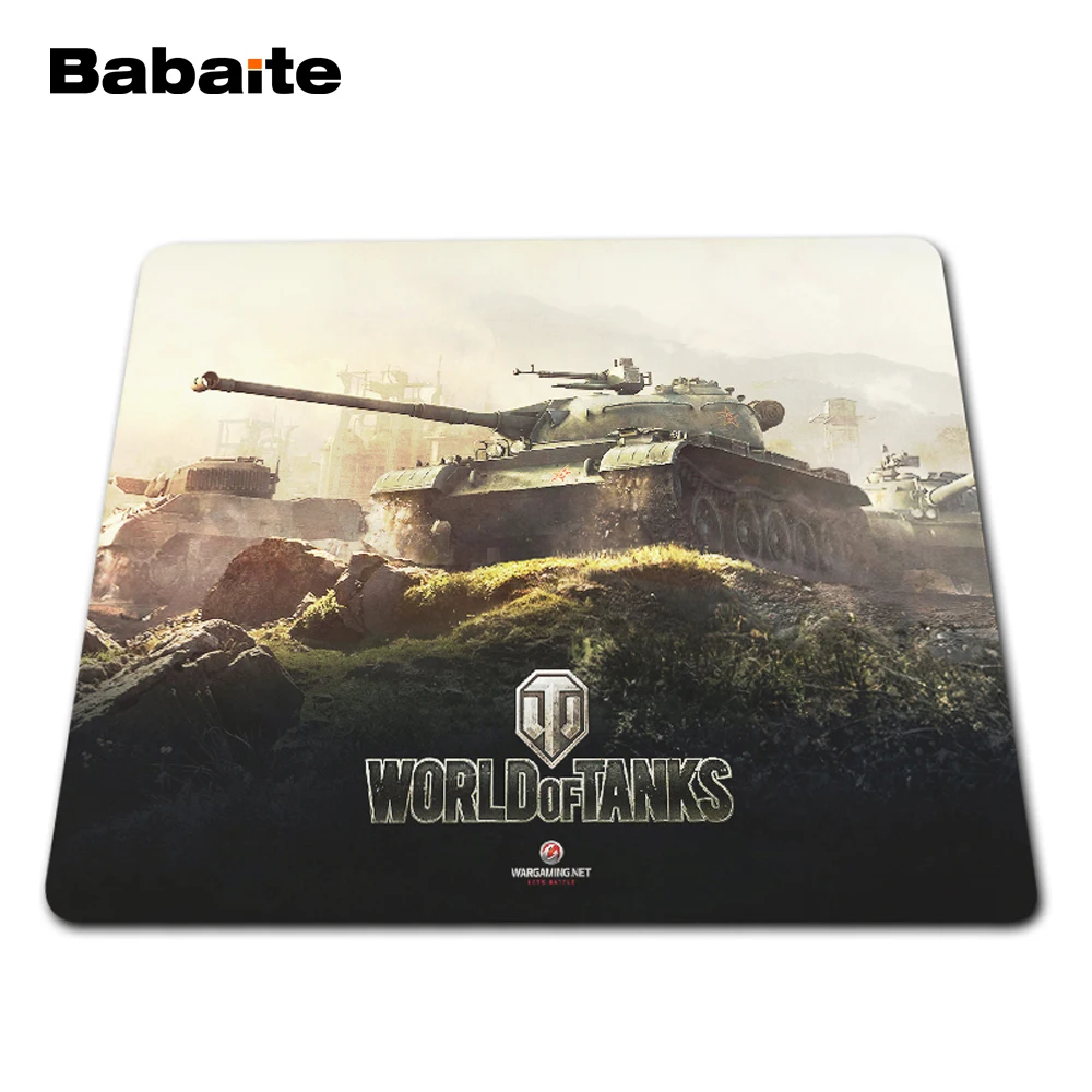 Babaite World of Tanks коврик для мыши принт фиксирующий край ПК Компьютерная игровая мышь коврик для мыши резиновый мат Размер 18x22 см, 20 x см 25 см, 25x29