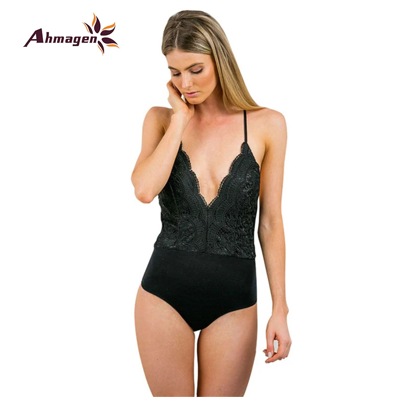 Wuhaobo 2018 Brand Bodysuit Women Sexy Jumpsuit Romper One