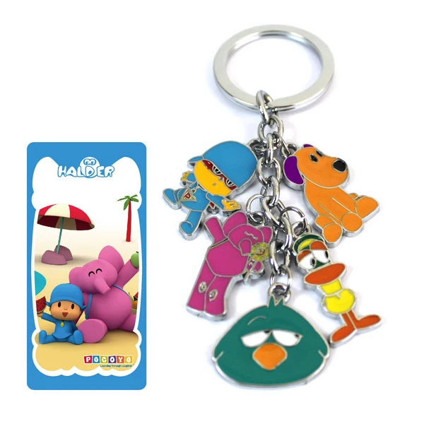 

Anime Cartoon Pocoyo Action Figure Toys POCOYO Elly LOULA SLEEPY BIRD Model Keychain Pendant keyring for kids gift