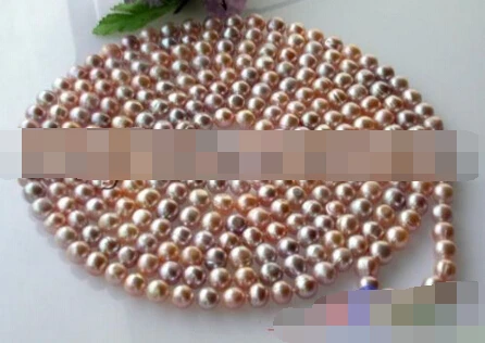 

944 PINK LAVENDER ROUND FW CULTURED PEARL NECKLACE