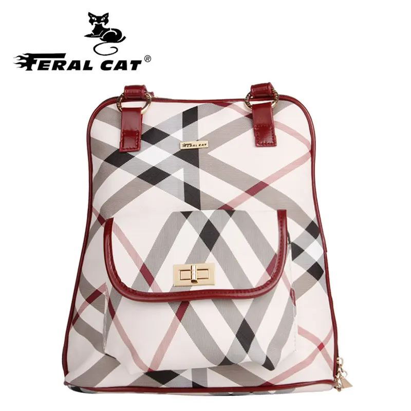FERAL CAT mochilas mujer Simple classic desgin good quality girls canvas backpack student school book bag women backpack FERAL CAT mochilas mujer Simple classic desgin good quality girls canvas backpack student school book bag women backpack